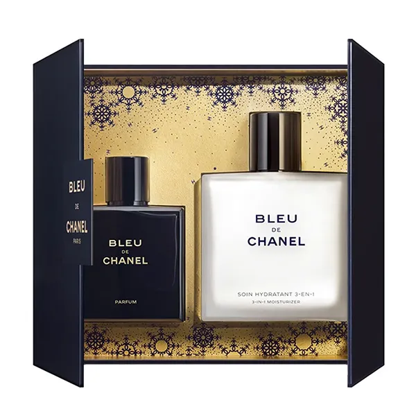 Set Chanel Bleu De Chanel 2 Món (Nước Hoa Parfum 50ml + Kem Dưỡng Ẩm Sau Khi Cạo Râu 90ml)