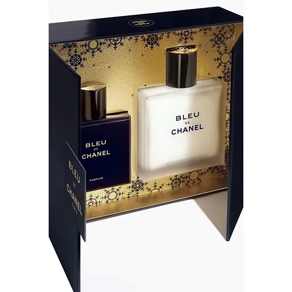 Set Chanel Bleu De Chanel 2 Món (Nước Hoa Parfum 50ml + Kem Dưỡng Ẩm Sau Khi Cạo Râu 90ml)