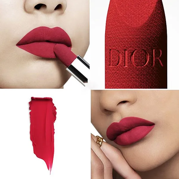 Set Dior Rouge Gift (Son Rouge Velvet 764 Rouge Gipsy + Nước Hoa Miss Dior Blooming Bouquet Mini EDT 5ml)