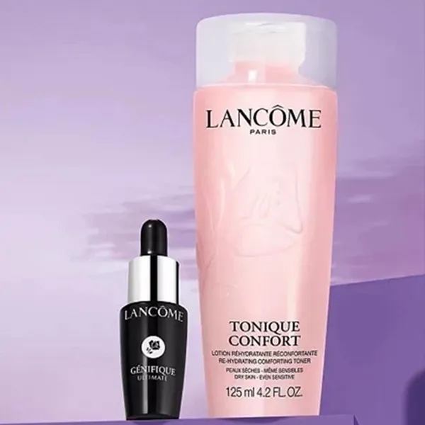 Set Dưỡng Da Lancôme 2 Món (Toner Tonique Confort 125ml + Serum Génifique Ultimate 7ml)