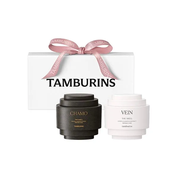 Set Kem Dưỡng Da Tay Tamburins Perfume Hand Cream Mini Duo Set (Chamo + Vein)
