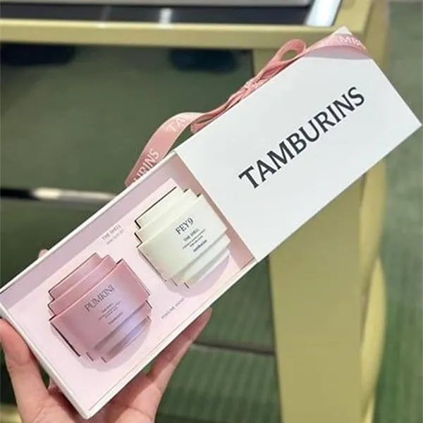 Set Kem Dưỡng Da Tay Tamburins The Shell Perfume Hand Mini Duo Pumkini (15ml x2)
