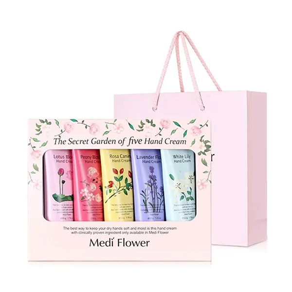 Set Kem Dưỡng Mềm Da Tay Medi Flower The Secret Garden Of Five Hand Cream (50g x 5)