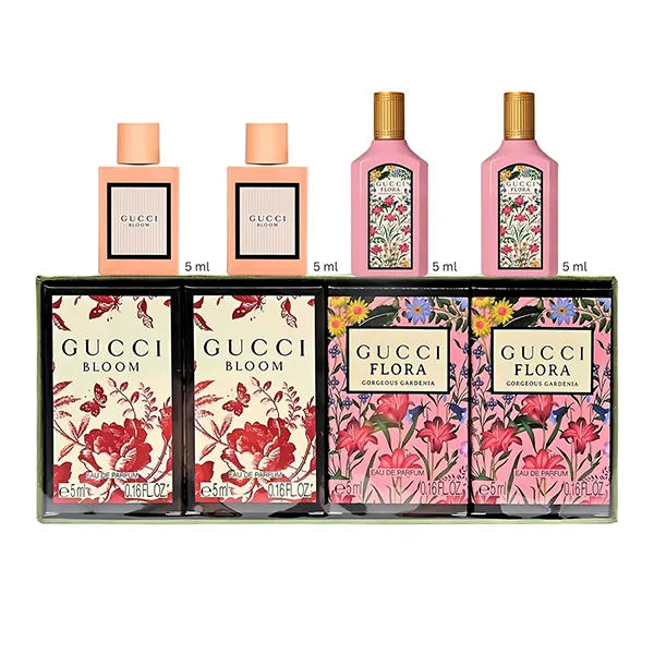 Set Nước Hoa Nữ Gucci Bloom + FLora EDP (4 x 5ml)