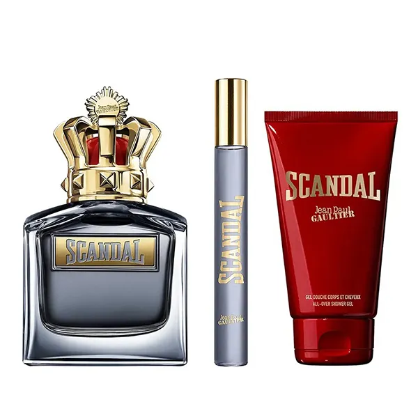 Set Nước Hoa Nam Jean Paul Gaultier Scandal Pour Homme 3 Món (EDT 100ml + EDT Mini 10ml + Shower Gel 75ml)
