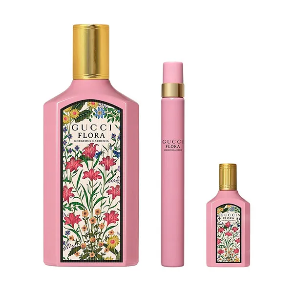 Set Nước Hoa Nữ Gucci Flora Gorgeous Gardenia EDP 3 Món (100 + 10ml + 5ml)