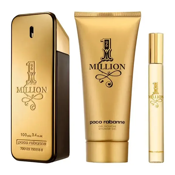 Set Nước Hoa Nam Paco Rabanne One Milion EDT 3 Món (EDT 100ml + EDT 10ml + Shower Gel 100ml)