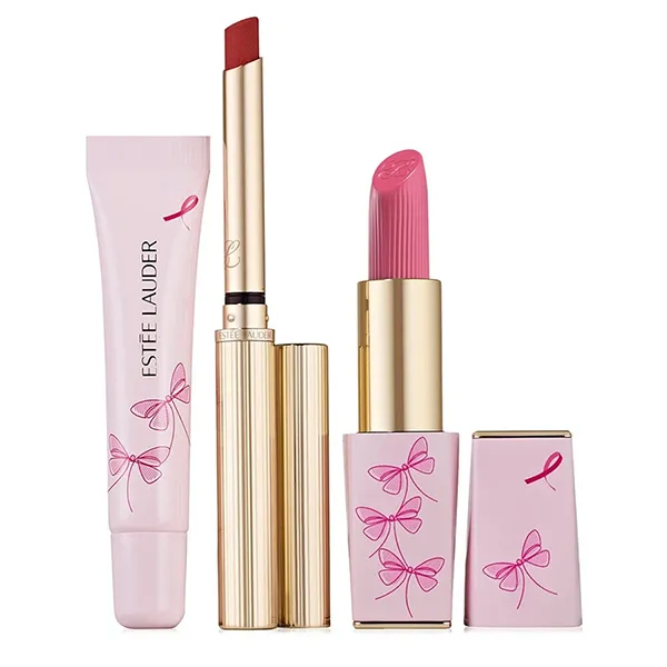 Set Son Estée Lauder Transforming Hope Lip Collection Makeup Set 3 Món (Kèm Túi)