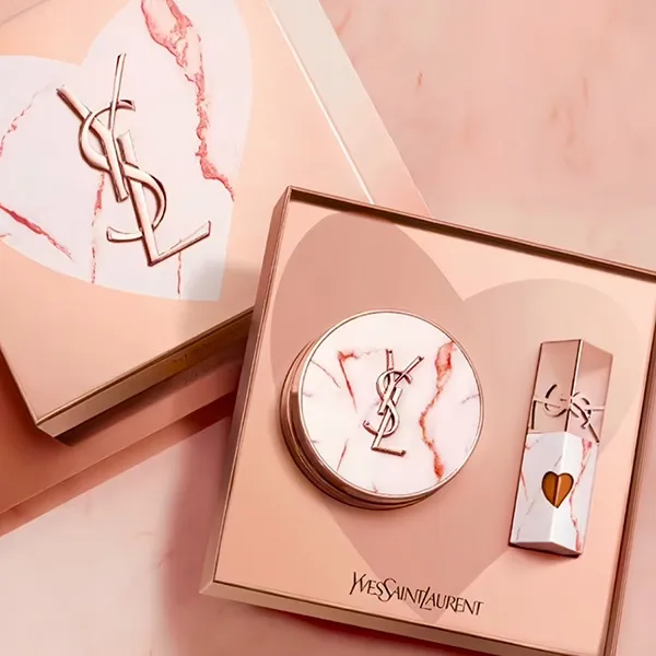 Set Trang Điểm Yves Saint Laurent YSL Limited Vân Đá 2 Món