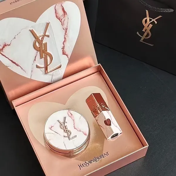 Set Trang Điểm Yves Saint Laurent YSL Limited Vân Đá 2 Món