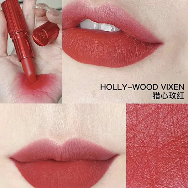 Son Charlotte Tilbury Hollywood Vixen Mini Màu Đỏ