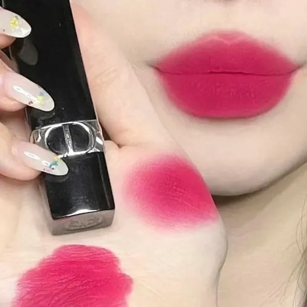 Son Dior 784 Rouge Rose Velvet Finish Màu Hồng Dâu