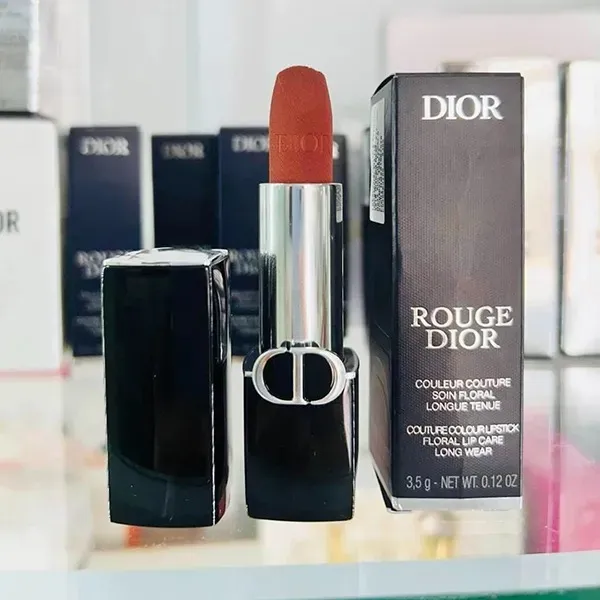 Son Dior Rouge Couture Colour 200 Nude Touch Velvet Finish Màu Cam Đất Nude