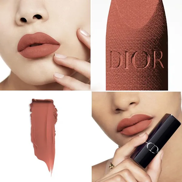 Son Dior Rouge Couture Colour 200 Nude Touch Velvet Finish Màu Cam Đất Nude