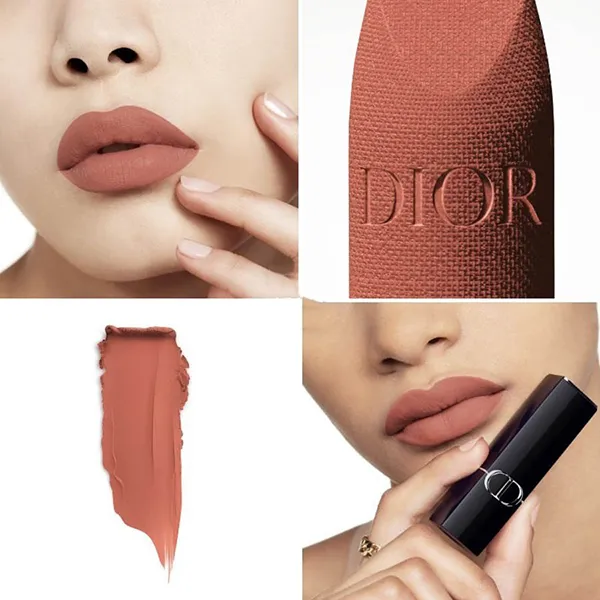 Son Dior Rouge Couture Colour Floral Velvet Lipstick 218 Rose Rose Màu Hồng Nâu