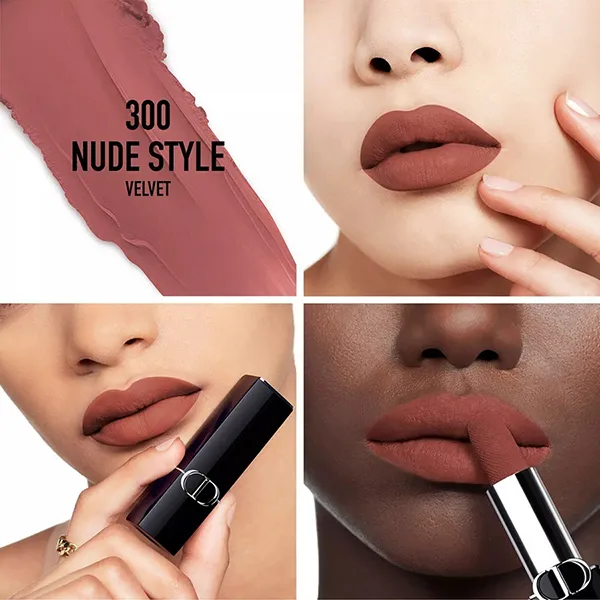 Son Dior Rouge Couture Colour Floral Velvet Lipstick 300 Nude Style Màu Hồng Nâu Đất