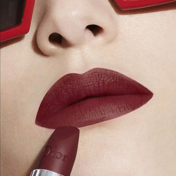 Son Dior Rouge Dior Refillable Lipstick 943 Euphoric Matte Finish Màu Đỏ Mận