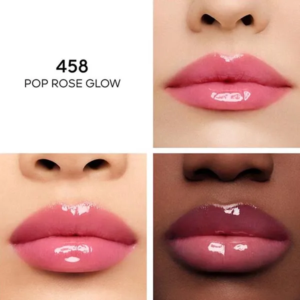 Son Dưỡng Guerlain Kisskiss Bee Oil 458 Pop Rose Glow Màu Hồng Rose