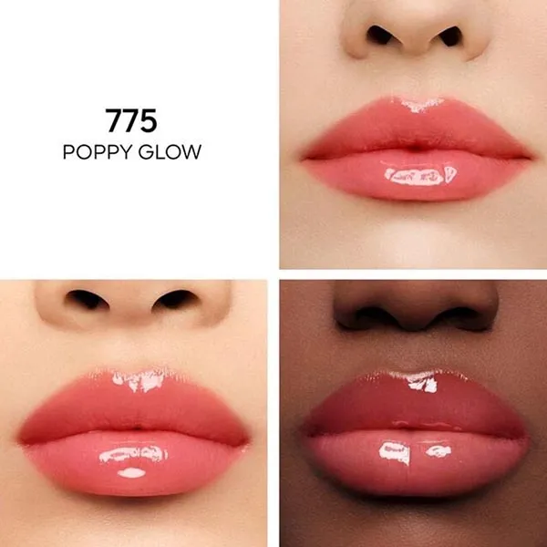 Son Dưỡng Guerlain Kisskiss Bee Oil 775 Poppy Glow Màu Đỏ Hồng