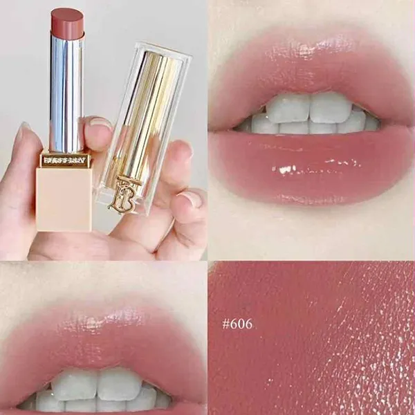 Son Dưỡng Môi Burberry Brit Shine Lipstick 606 Rose Petal Màu Hồng Đất