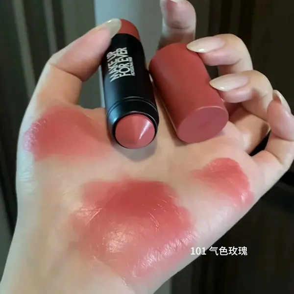 Son Dưỡng Môi & Phấn Má Make Up For Ever Artist Color Crayon Waterproof Multi-Use Stick 101 Blushing Pink Màu Hồng
