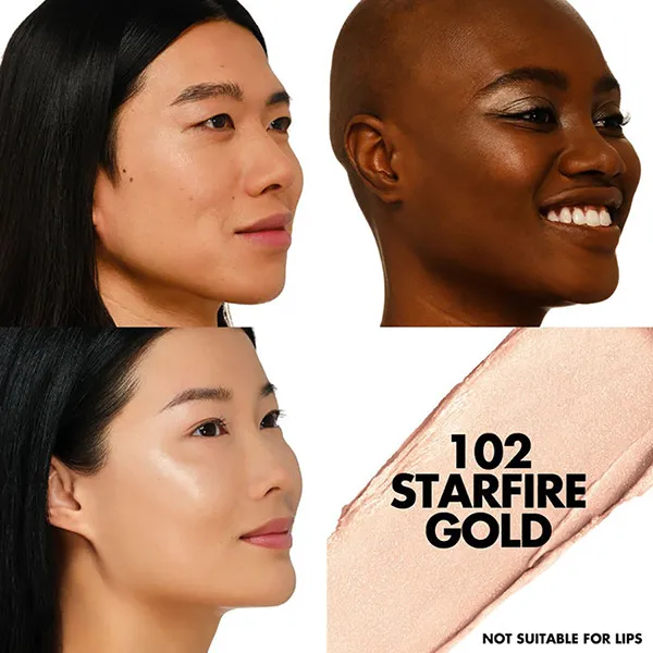 Son Dưỡng Môi & Phấn Má Make Up For Ever Artist Color Crayon Waterproof Multi-Use Stick 102 Starfire Gold Màu Nude