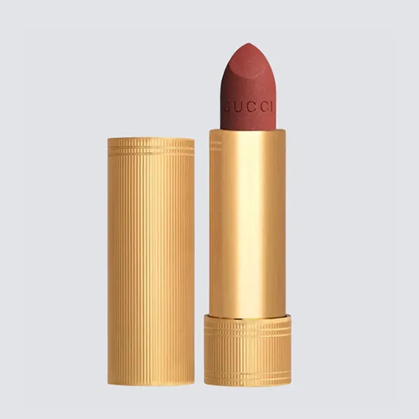 Son Gucci Rouge À Lèvres Mat Lipstick 217 Valeria Rose Màu Hồng Cam Đất