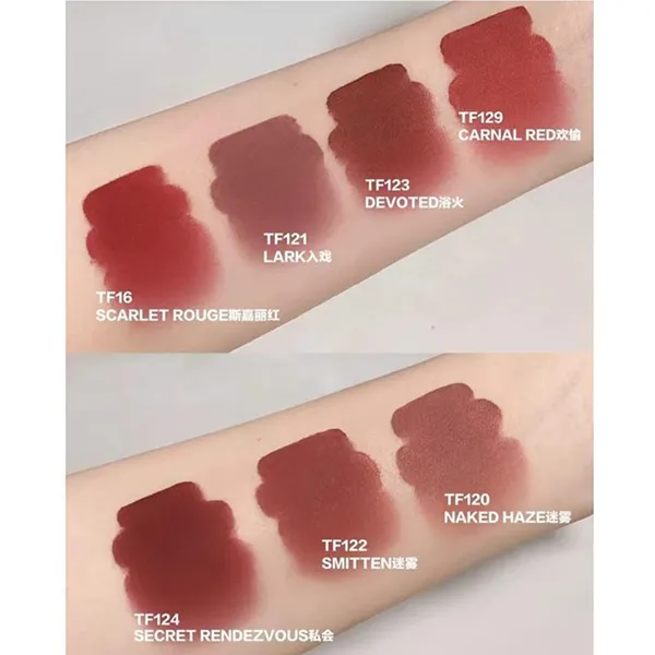 Son Kem Tom Ford 124 Secret Rendezvous Màu Đỏ Đất