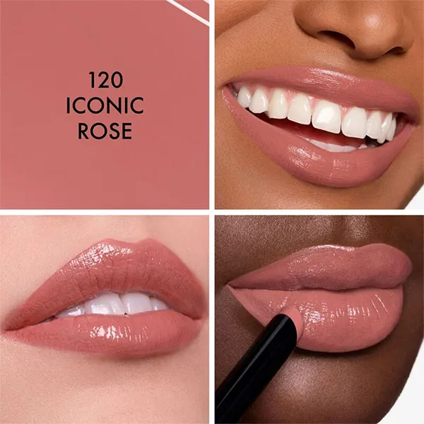 Son Lì Dior Rossetti Rouge Dior On Stage Slim Lipstick 120 Iconic Rose Màu Hồng Nude