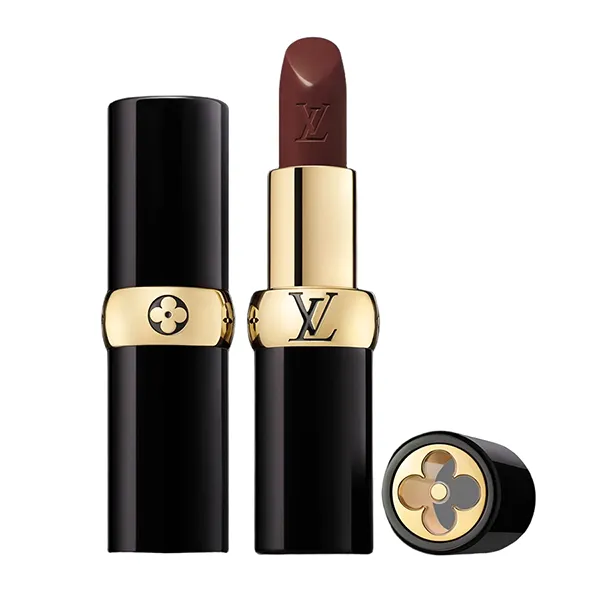 Son Lì Louis Vuitton LV Rouge À Lèvres Satin 112 Rumbling Storm Màu Nâu Đất
