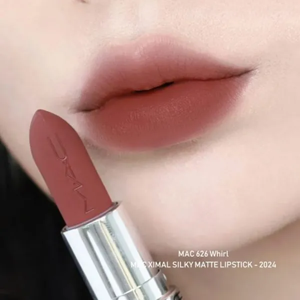 Son Lì MAC Ximal Silky Matte Lipstick 626 Whirl Màu Nâu Đất