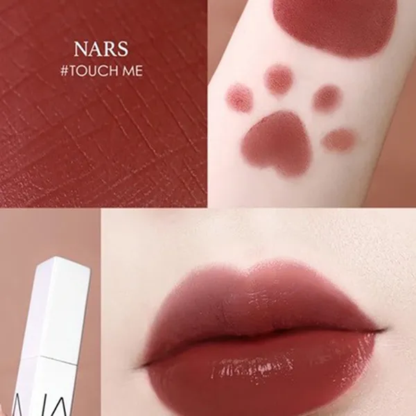 Son Lì Nars Soft Matte Tinted Lip Balm Touch Me Màu Đỏ Nâu Đất
