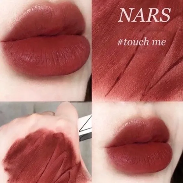 Son Lì Nars Soft Matte Tinted Lip Balm Touch Me Màu Đỏ Nâu Đất
