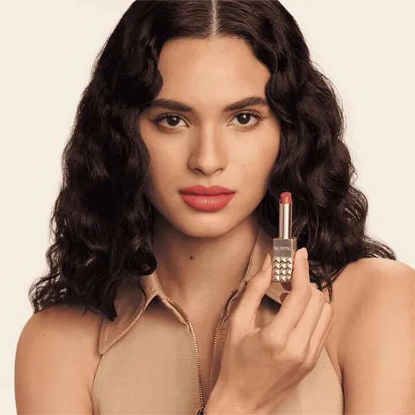 Combo Son Lì Valentino 415R Born To Be Extra Màu Đỏ Hồng + Son Dưỡng 302R Extra Pink Màu Hồng Tươi