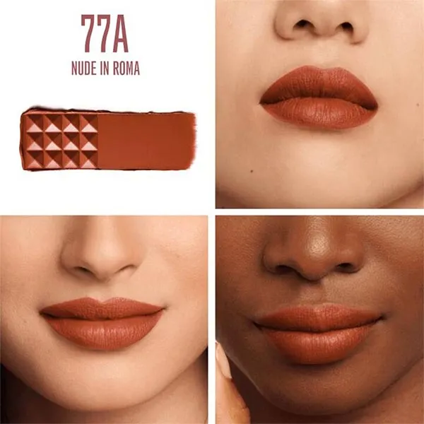 Son Lì Valentino Spike Valentino Buttery Matte Lip Color 77A Nude In Roma Màu Đỏ Đất
