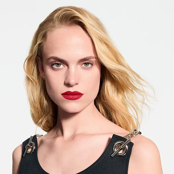 Son Louis Vuitton LV Rouge - Matte Lipstick 504 Beyond Red Màu Đỏ Đậm