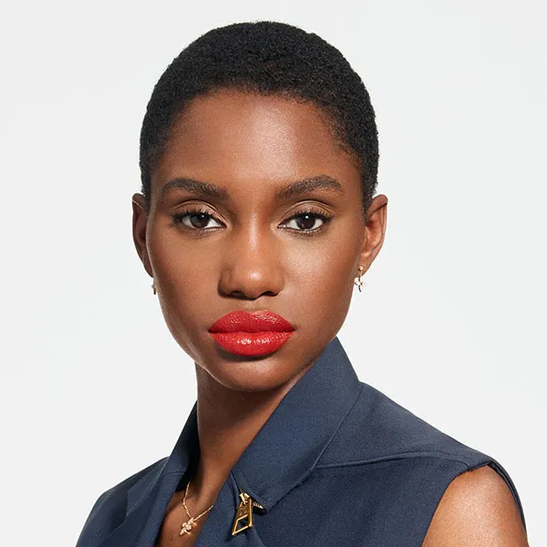 Son Louis Vuitton LV Rouge - Satin Lipstick 500 Touche De Rouge Màu Đỏ Cam