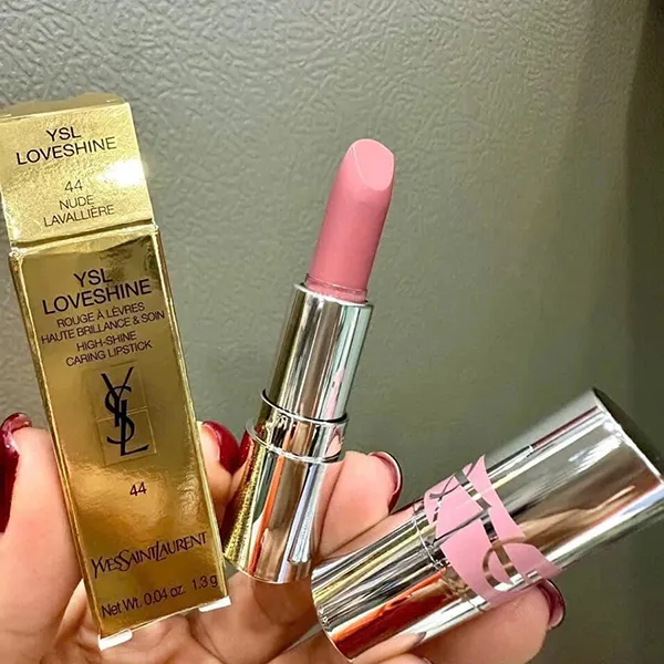 Son Yves Saint Laurent YSL Loveshine 44 Nude Lavallière Màu Hồng Đào 1.3g