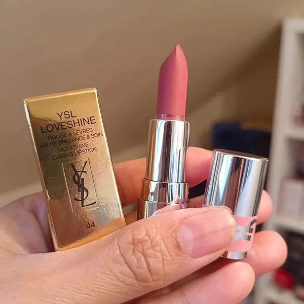 Son Yves Saint Laurent YSL Loveshine 44 Nude Lavallière Màu Hồng Đào 1.3g