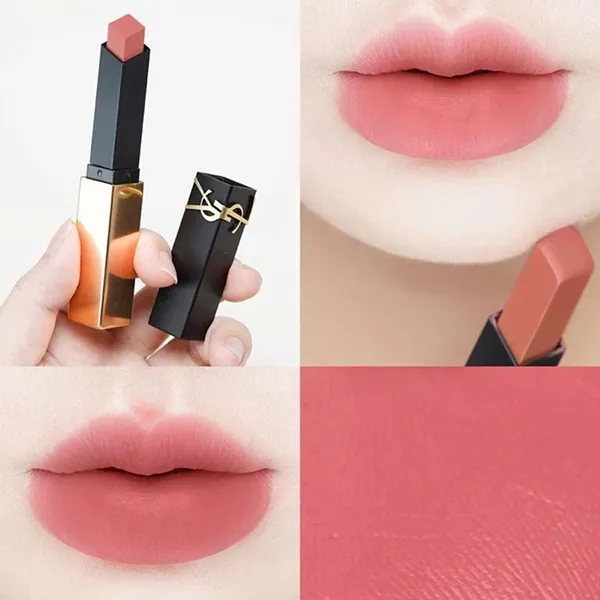 Son Yves Saint Laurent YSL The Slim 1977 Pink Voyage Màu Hồng Đào (Mẫu Mới 2025)
