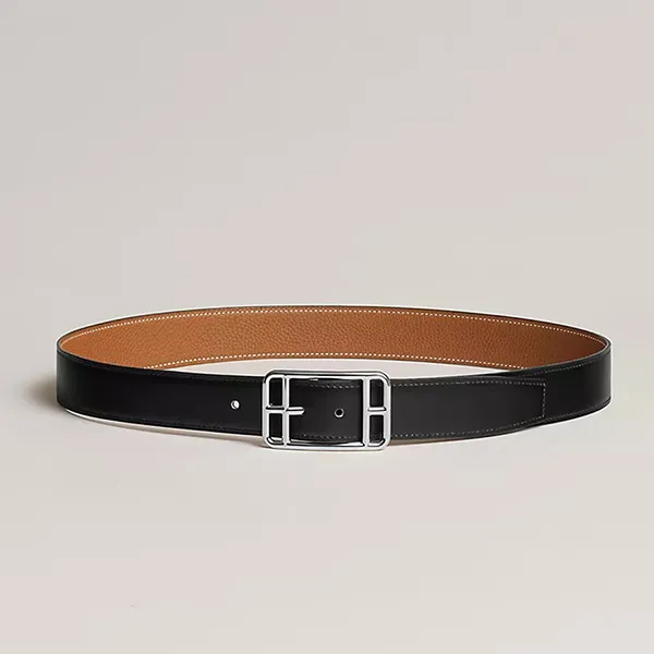 Thắt Lưng Nam Hermès Cape Cod 32 Reversible Belt Màu Noir/Gold Màu Đen/Nâu Size 90