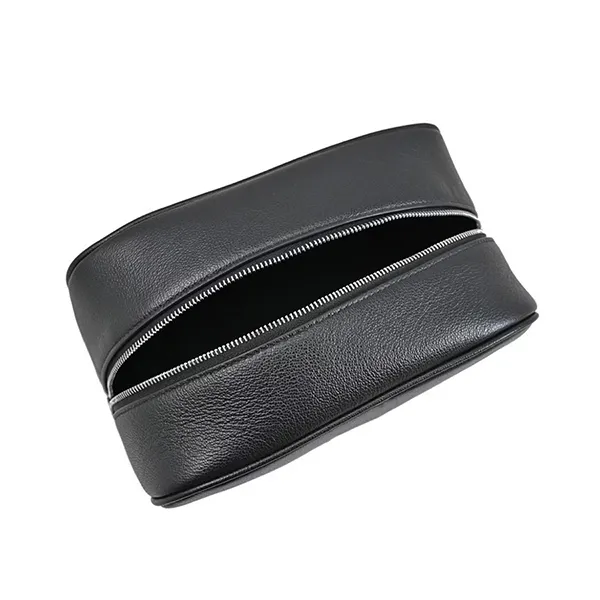 Túi Cầm Tay Burberry Logo Leather Pouch 8061363 Màu Đen