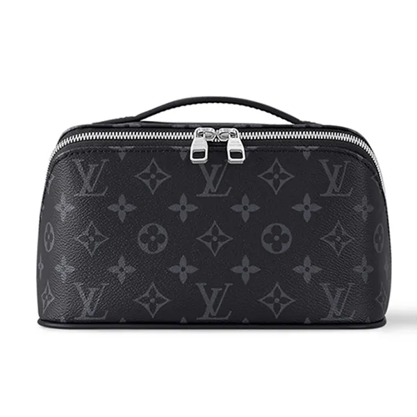 Túi Cầm Tay Nam Louis Vuitton LV Toiletry M11508 Màu Xám Đen