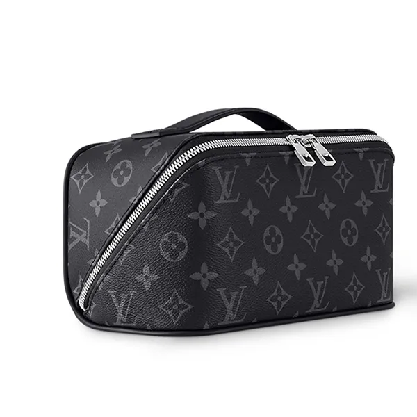 Túi Cầm Tay Nam Louis Vuitton LV Toiletry M11508 Màu Xám Đen