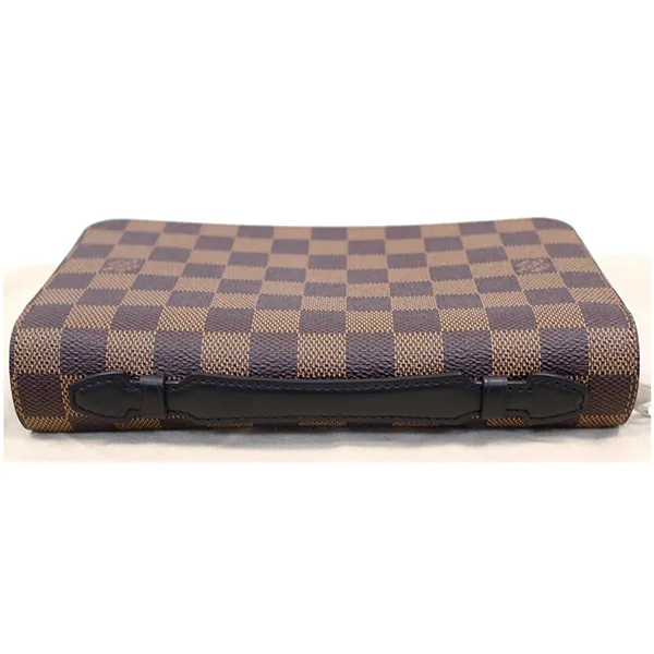 Túi Cầm Tay Nam Louis Vuitton LV Zippy XL Damier Ebene Wallet Brown Màu Nâu