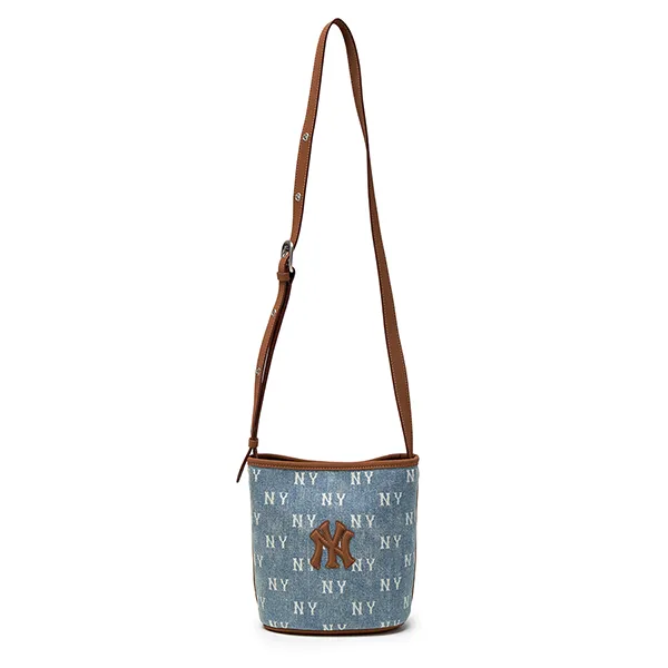 Túi Đeo Chéo MLB Mini Denim Classic Monogram New York Yankees 3ABMMV55N-50BLL Màu Xanh Blue