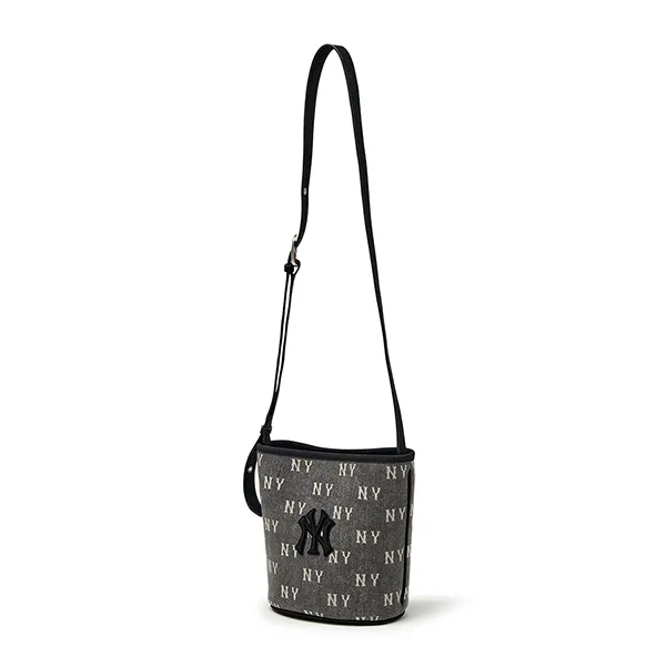 Túi Đeo Chéo MLB Mini Denim Classic Monogram New York Yankees 3ABMMV55N-50CGS Màu Xám