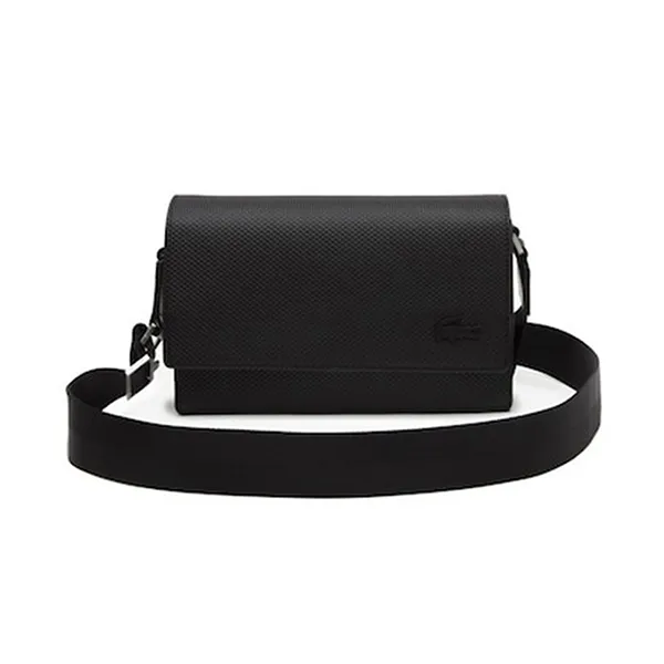 Túi Đeo Chéo Nam Lacoste Chantaco Flap Reporter Bag NU4118C53N 000 Màu Đen