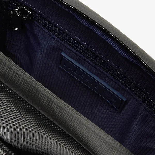 Túi Đeo Chéo Nam Lacoste Men's L.12.12 Branded Zippered Small Flat Bag NH3136PO 000 Màu Đen