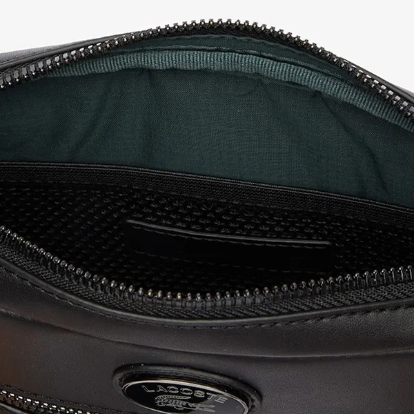 Túi Đeo Chéo Nam Lacoste Monogram Reporter Bag NH4401MR 000 Màu Đen